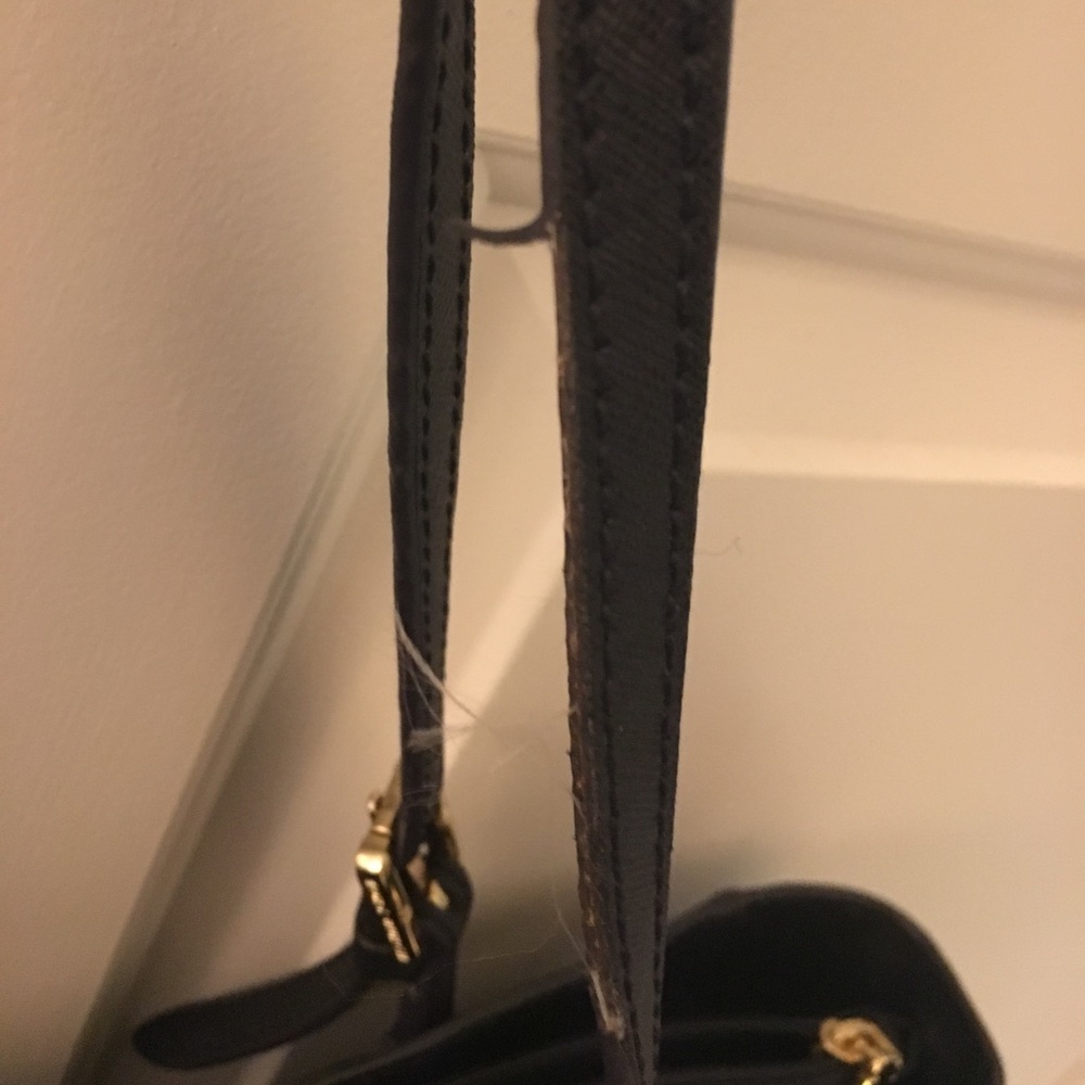 Large Navy Tory Burch York Tote - Picture 4 of 6